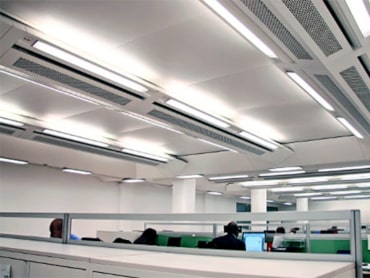 Image of Active Multiservice Beams fitted inside 55 Baker Street