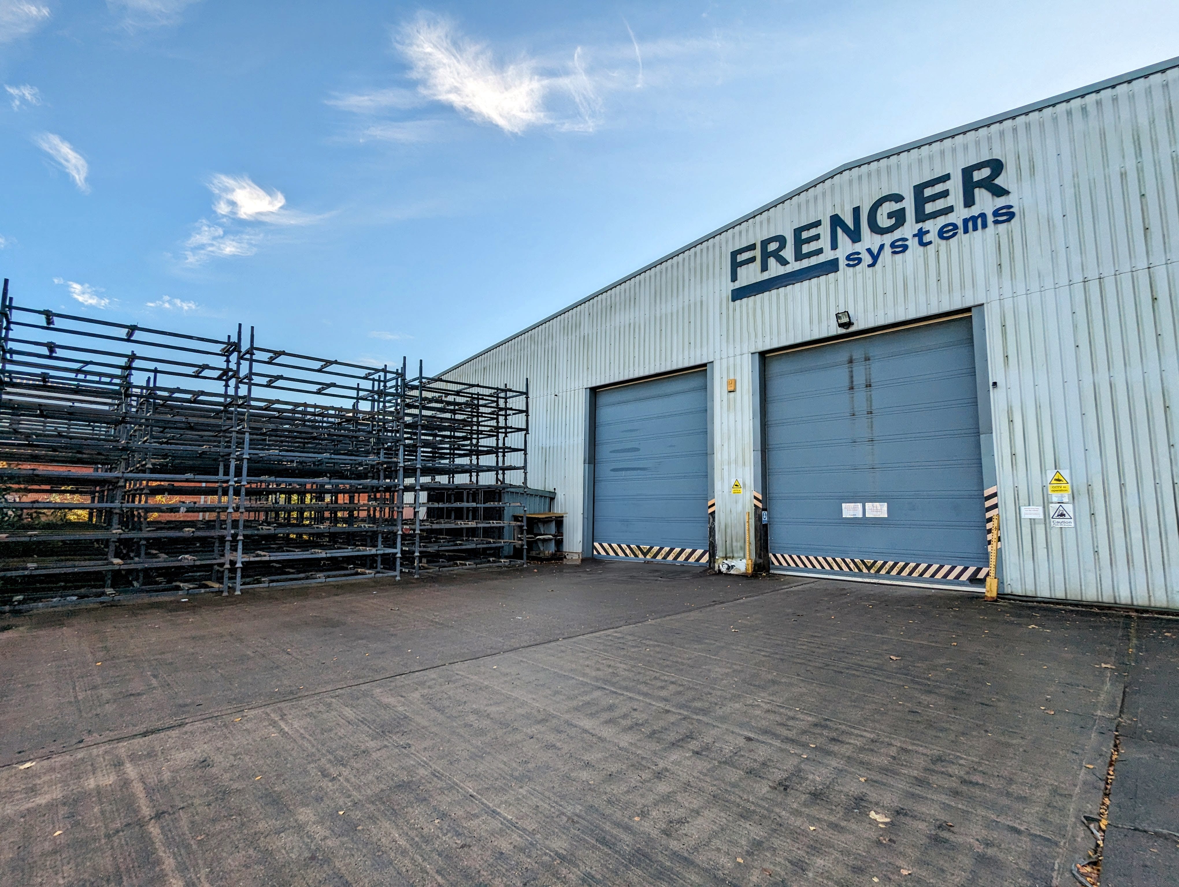 Pallets & Stillages being shipped out the doors of the FTF Group Systems UK Factory and Office